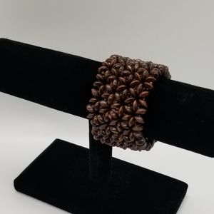 Brown wooden bracelet
